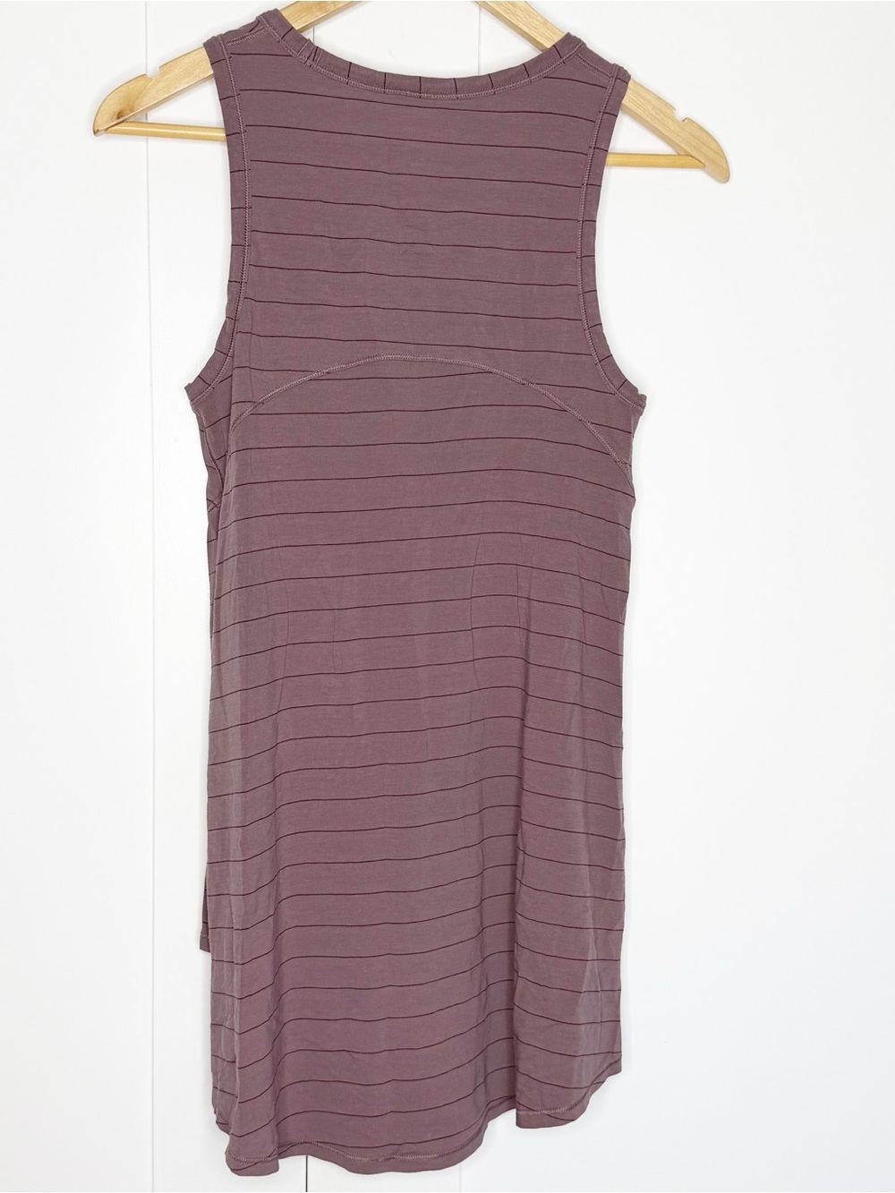 Lululemon Long for Length tank large purple pima cotton athleisure athletic - Picture 7 of 11